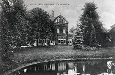 802936 Gezicht op de villa Bel Respiro (Herenweg 33-35) te Houten.